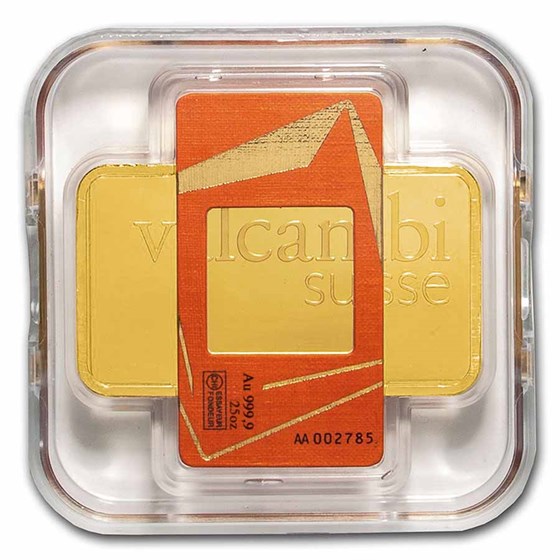 250 gram Gold Bar - Valcambi (Pressed w/Assay) 250 gram Gold Bar - Valcambi (Pressed w/Assay)